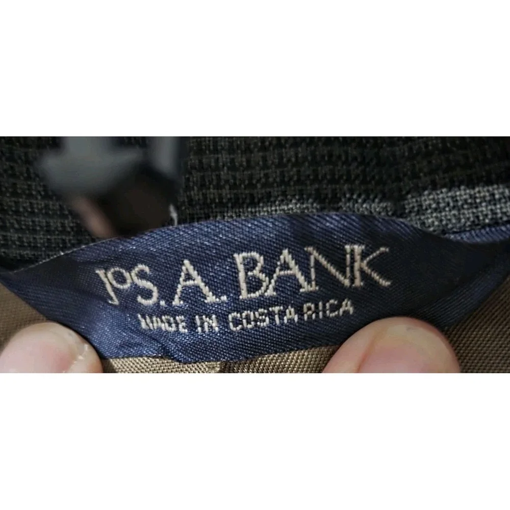 Jos.A. Banks  100% Wool Jacket Blazer Single Breasted Dark Green, 40 L